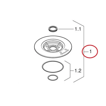 Geberit rögzítőtárcsa párazáró szigetelőelemhez, d56